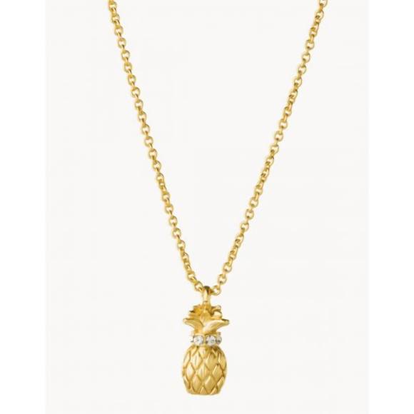 Silver Sea La Vie Necklace Thanks Mama/Script - Spartina main image 1